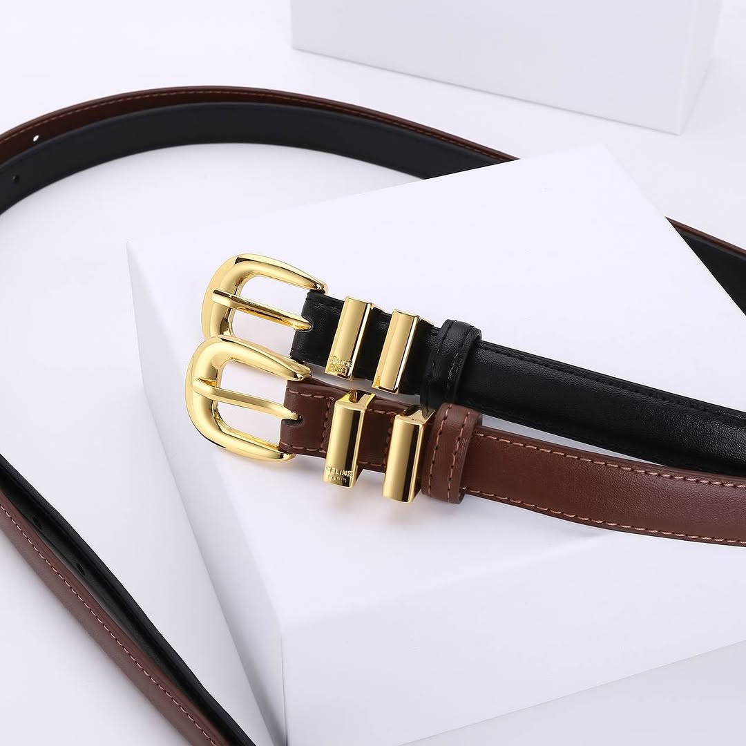 Western Belt in Taurillon Leather.