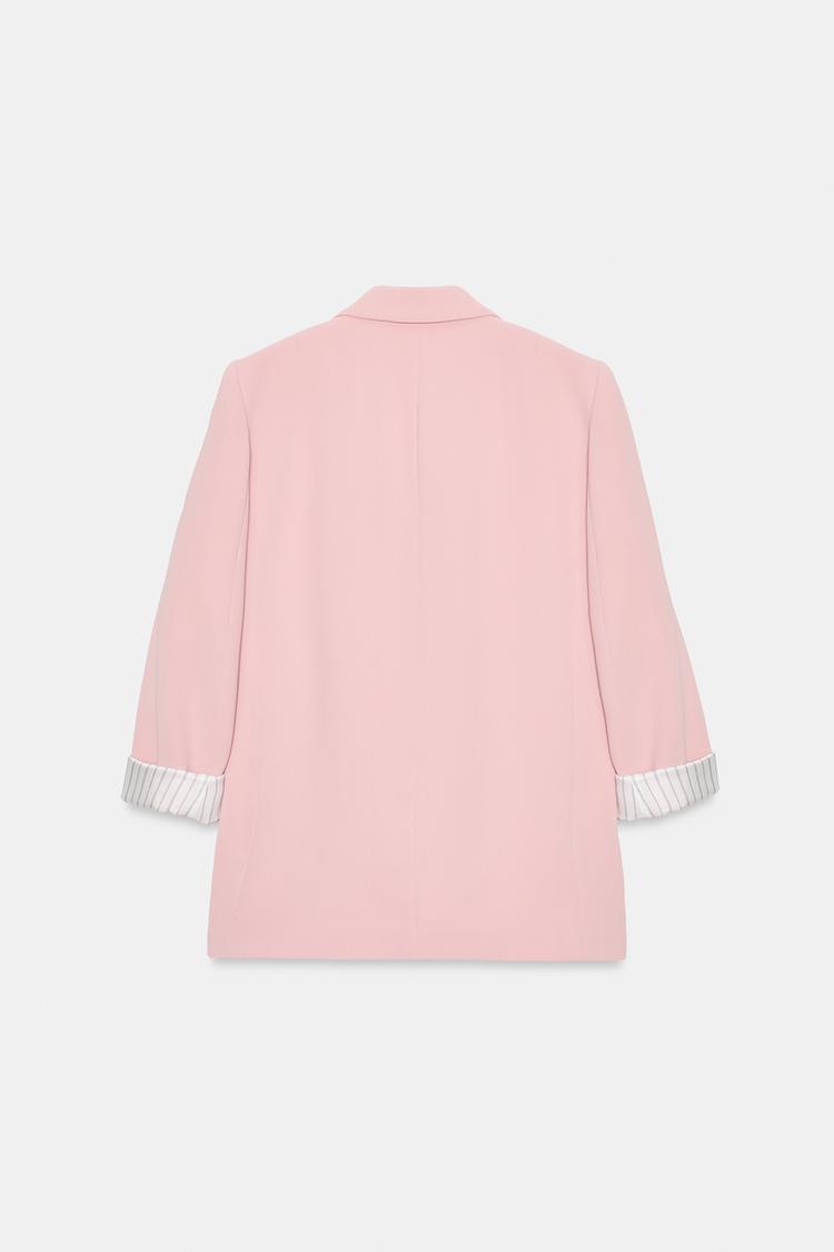 Baby Pink Boyfriend Blazer – Effortless Elegance & Versatile Style