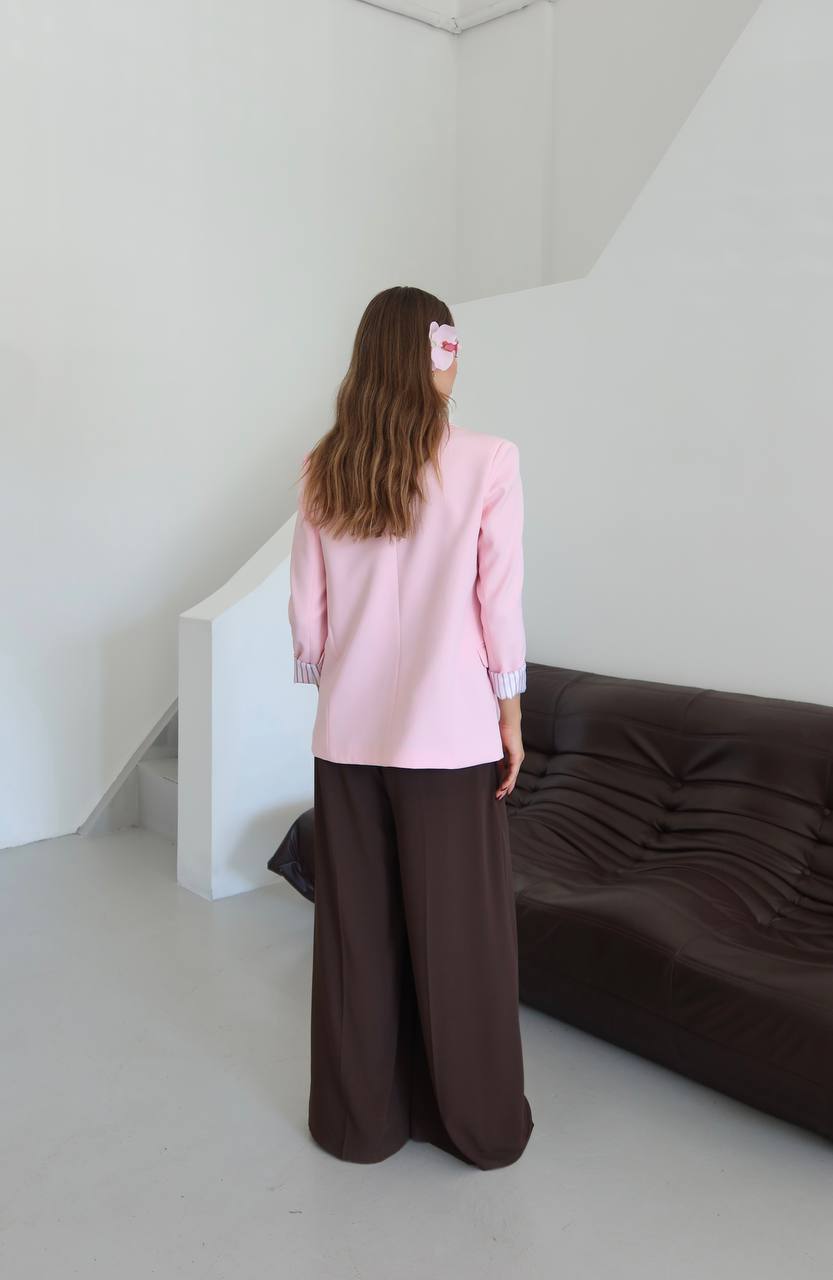 Boyfriend blazer in Beige