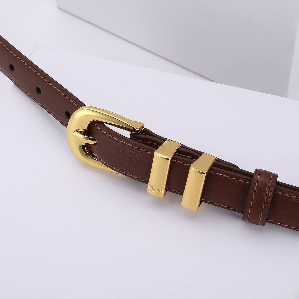 Western Belt in Taurillon Leather.