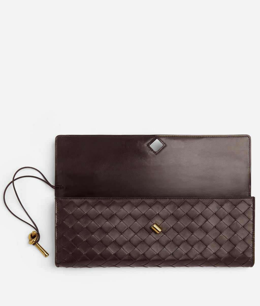 Long Andiamo Intrecciato Clutch Bag