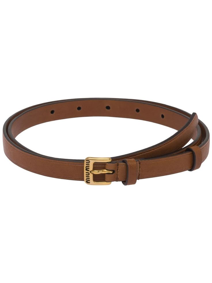 Nappa leather belt