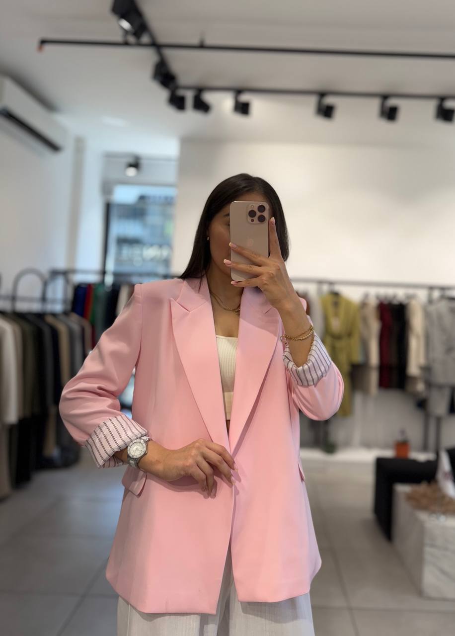 Boyfriend blazer in Beige