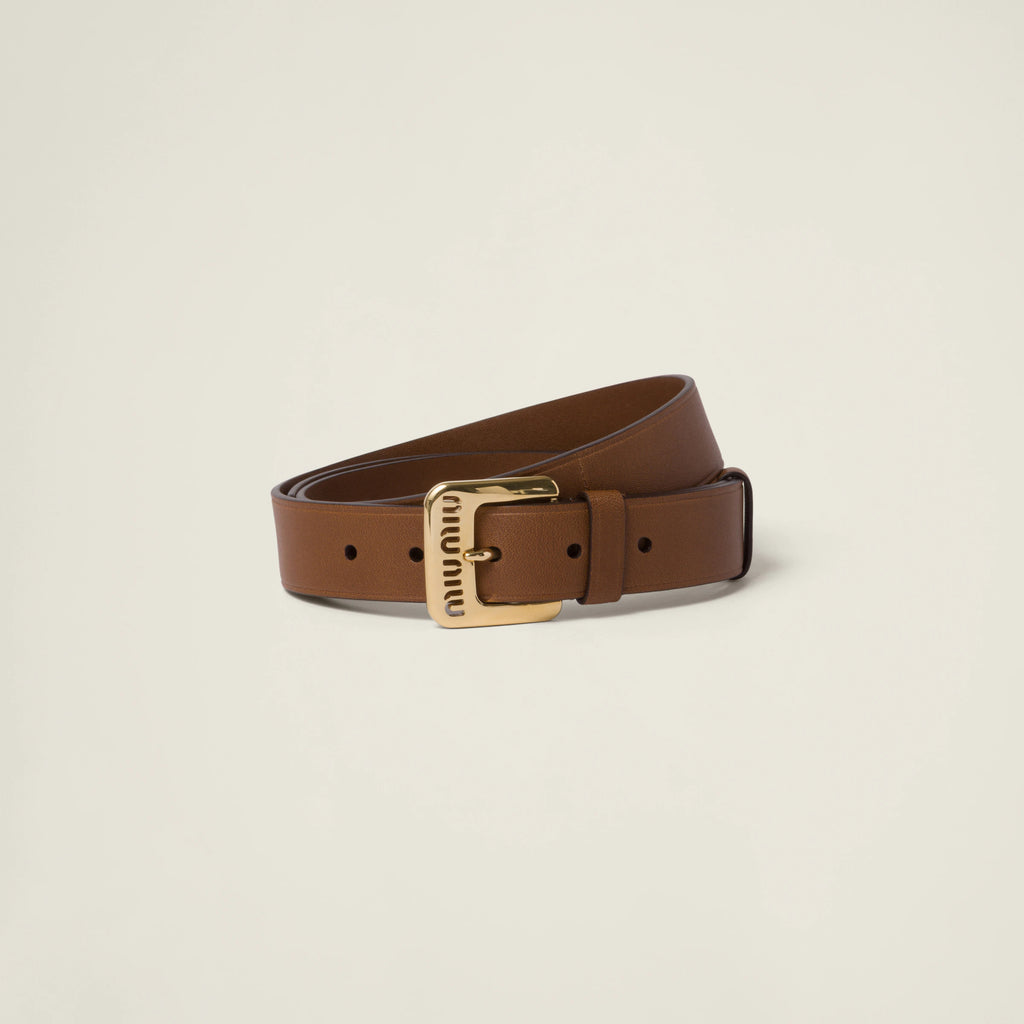 Nappa leather belt