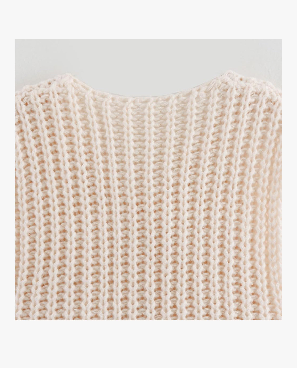 OFF-WHITE CHUNKY SWEATER VEST