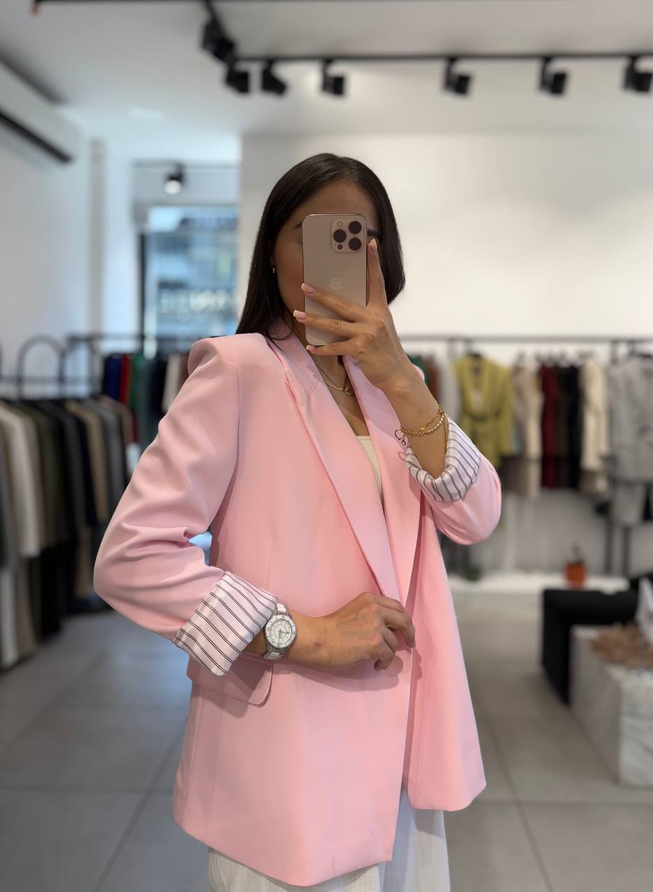 Boyfriend blazer in Beige