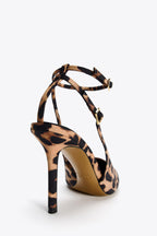 ZA RÁ Leopard Slingback Heels