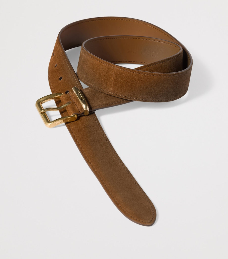 Nappa leather belt