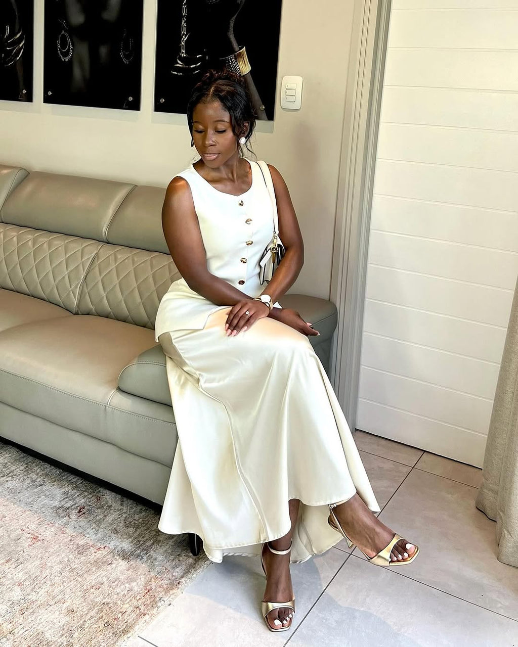 Off-White Peplum Knit Top – Flattering Silhouette & Effortless Style